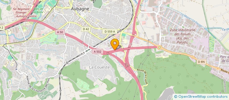 localisation de l'entreprise MURIEL PIECES MENAGERS ( ENSEIGNE MPM)  AUBAGNE