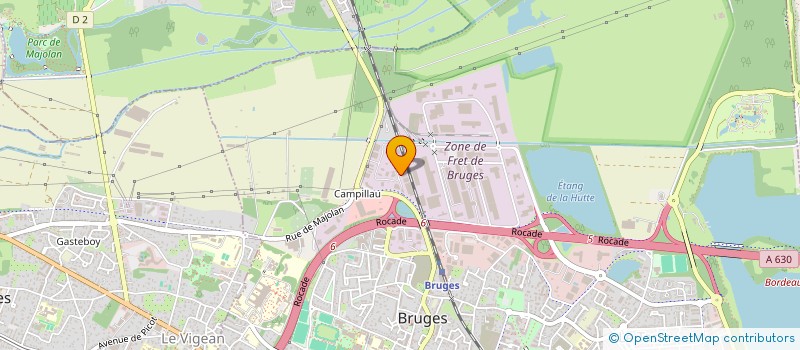 localisation de l'entreprise MURIEL TASSET VINS DISTRIBUTION à BRUGES