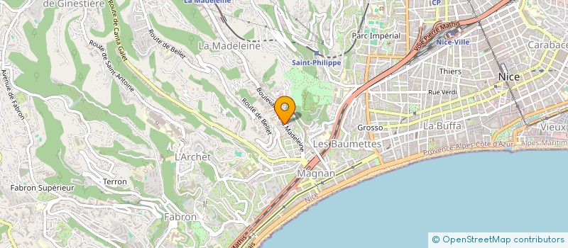 localisation de l'entreprise MURIELLE à NICE