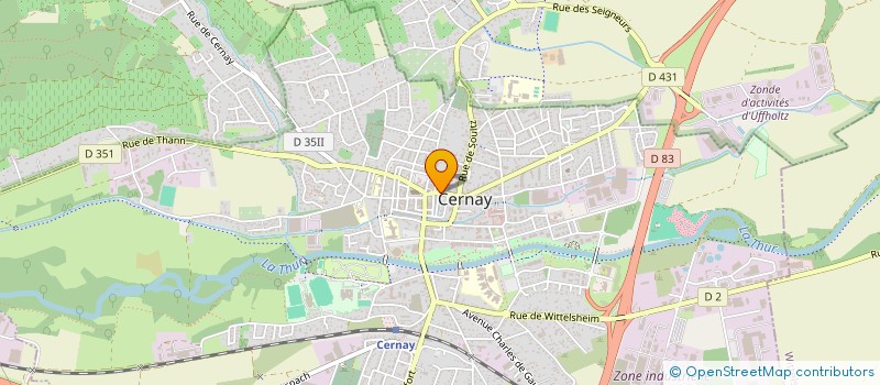 localisation de l'entreprise MURIELLE ESTHETIQUE à CERNAY