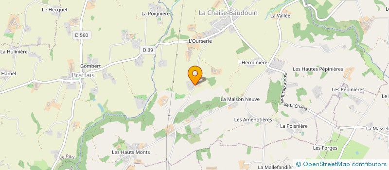 localisation de l'entreprise MURIS ENERGIE  LE PETIT-CELLAND