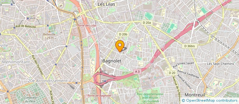 localisation de l'entreprise MURMURE à BAGNOLET