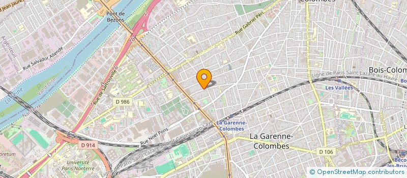 localisation de l'entreprise MURMURES, CERCLE DE THERAPEUTES à COLOMBES