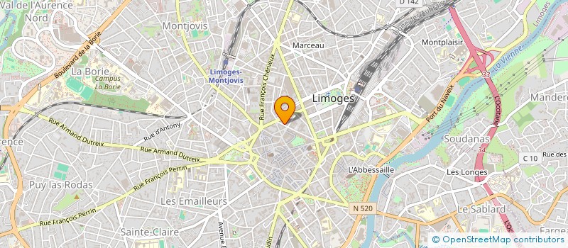 localisation de l'entreprise MURPHY à LIMOGES