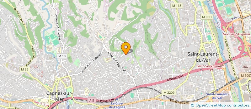 localisation de l'entreprise MURPRO à CAGNES-SUR-MER