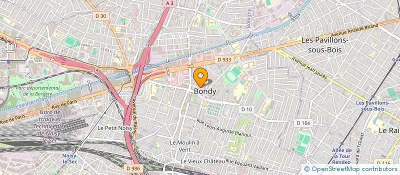 localisation de l'entreprise MURS 06  BONDY