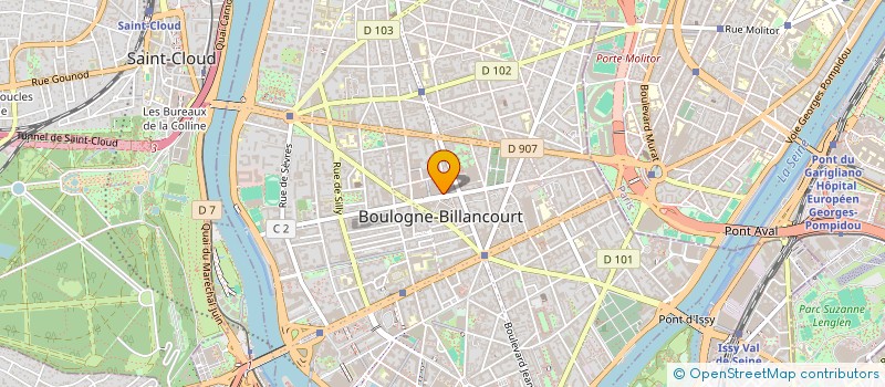 localisation de l'entreprise MURS BOULOGNE INVESTISSEMENT à BOULOGNE-BILLANCOURT