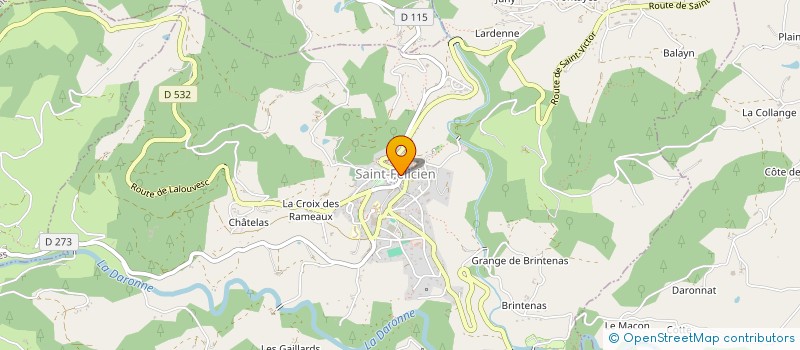 localisation de l'entreprise MURS DE SAINT FELICIEN  SAINT-FELICIEN