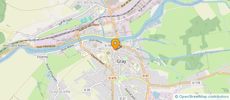 localisation de l'entreprise MURS ET FINANCE à GRAY
