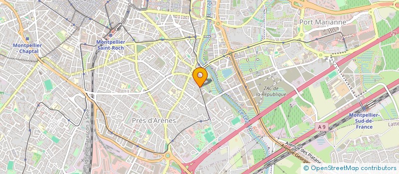 localisation de l'entreprise MURS ET PATRIMOINE 2 à MONTPELLIER