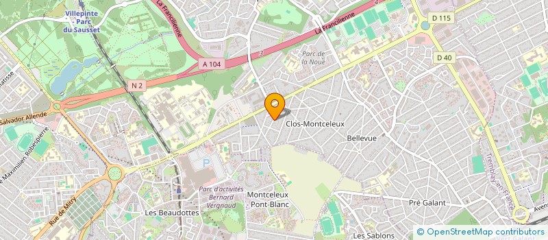 localisation de l'entreprise MURS ET PIERRES ETUDE TECHN à VILLEPINTE