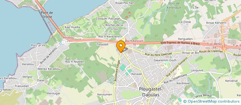 localisation de l'entreprise MURS IROISE  PLOUGASTEL-DAOULAS
