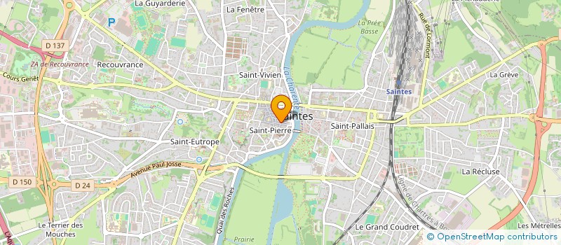 localisation de l'entreprise MURS ST GEORGES  SAINTES