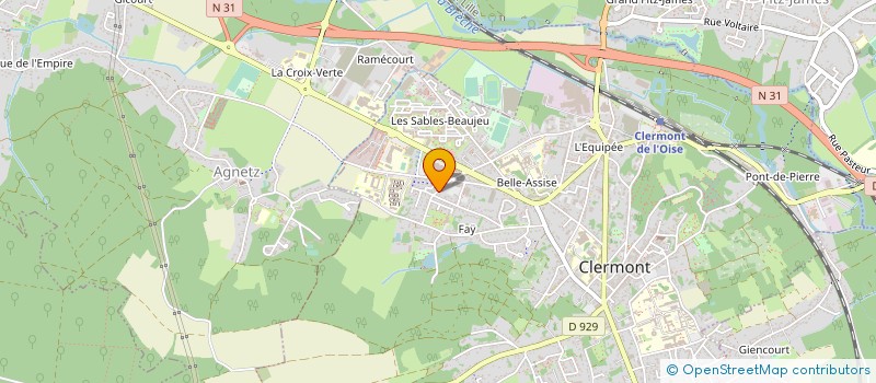 localisation de l'entreprise MURUETS à CLERMONT