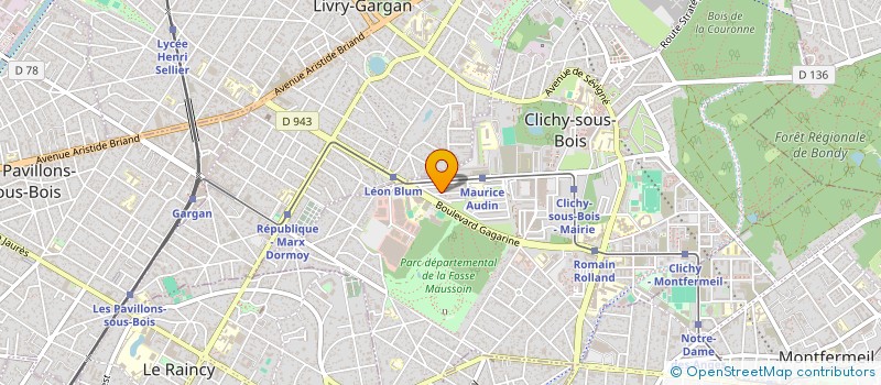 localisation de l'entreprise MUS à CLICHY-SOUS-BOIS