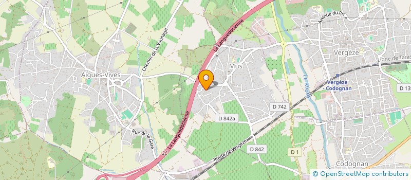 localisation de l'entreprise MUS ART DANSE  UCHAUD