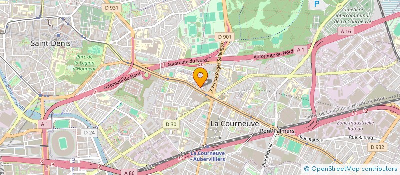 localisation de l'entreprise MUSA à LA COURNEUVE