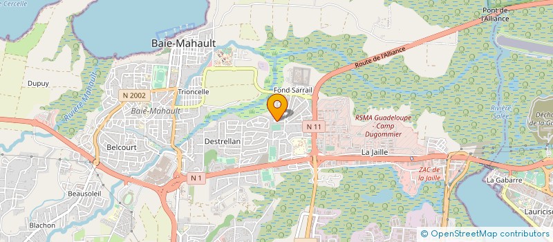 localisation de l'entreprise MUSA LOCATION 6  BAIE-MAHAULT