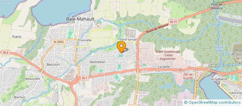 localisation de l'entreprise MUSA LOCATION 7  BAIE-MAHAULT