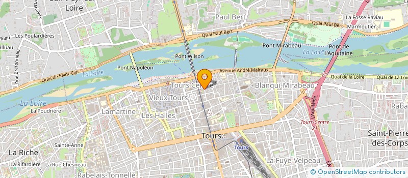 localisation de l'entreprise MUSCADE SARL  TOURS