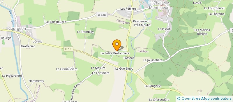 localisation de l'entreprise MUSCADON à COURGEON