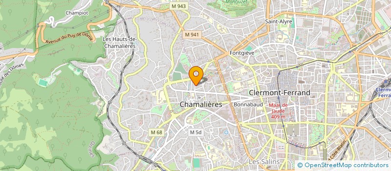 localisation de l'entreprise MUSCLAURE  CHAMALIERES