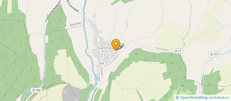 localisation de l'entreprise MUSCOM  FRANCHEVAL