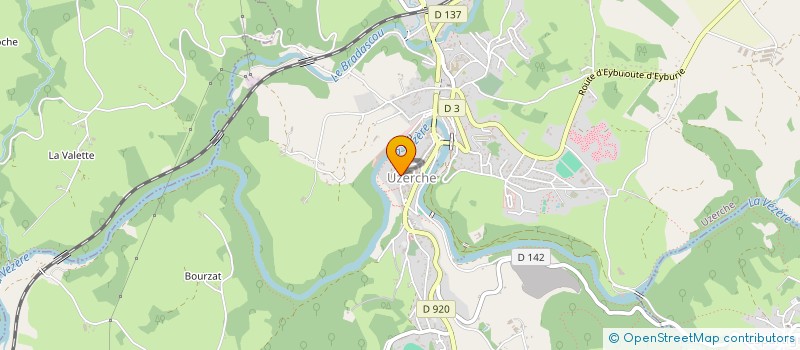 localisation de l'entreprise MUSCULATION CLUB UZERCHOIS  UZERCHE