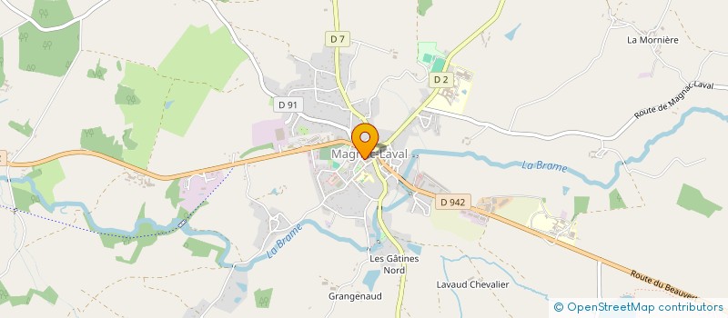 localisation de l'entreprise MUSCULATION DE LOISIR DE MAGNAC-LAVAL  MAGNAC-LAVAL