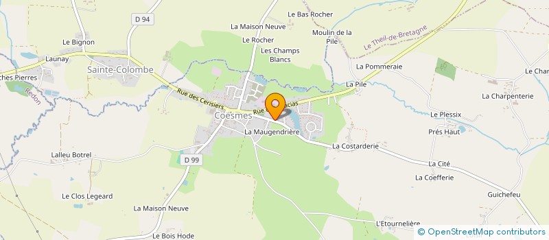 localisation de l'entreprise MUSCULATION HALTEROPHILIE RESTERIENNE  COESMES