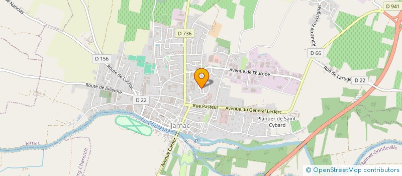 localisation de l'entreprise MUSCULATION JARNACAISE à JARNAC
