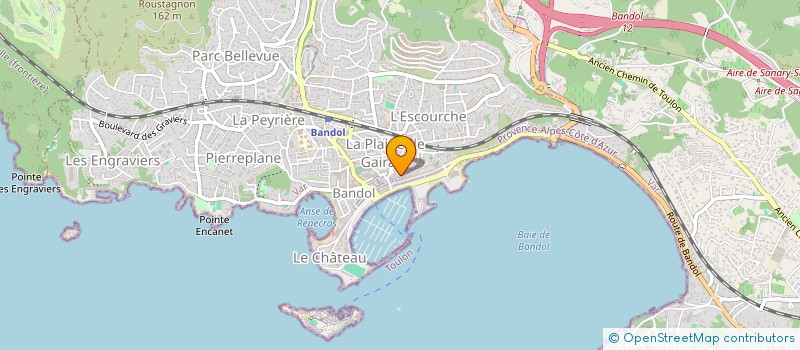 localisation de l'entreprise MUSE  BANDOL