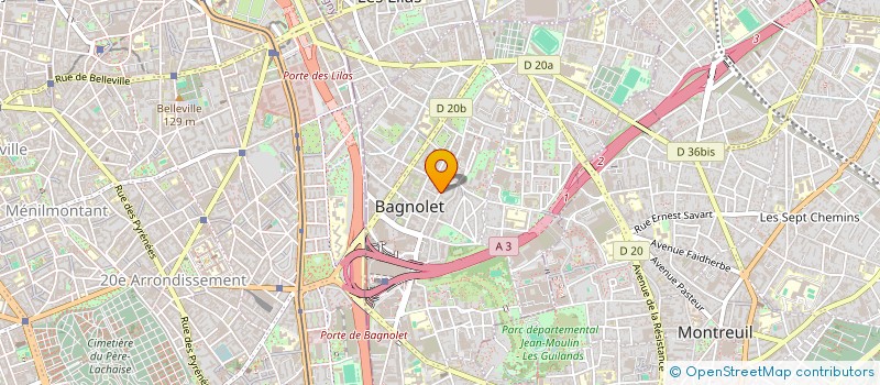 localisation de l'entreprise MUSE  BAGNOLET