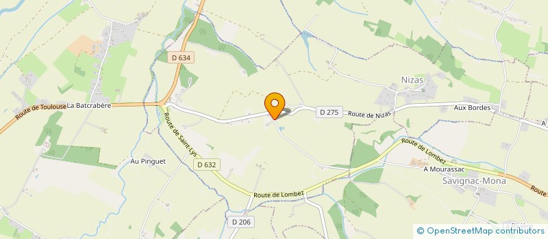 localisation de l'entreprise MUSE EVENT ART & MUSIC  NIZAS