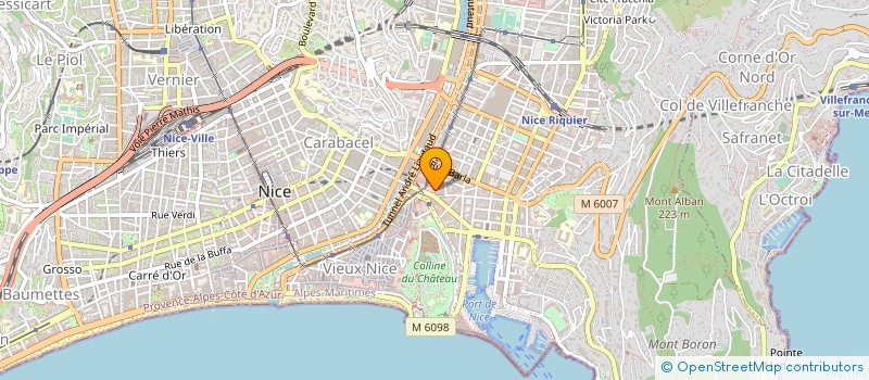 localisation de l'entreprise MUSEAA . V à NICE