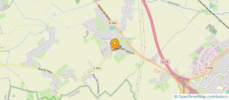 localisation de l'entreprise MUSEAUX ET SABOTS  AUCHY-LEZ-ORCHIES