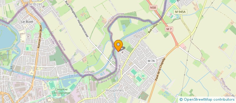 localisation de l'entreprise MUSEE DE LA LITHOGRAPHIE  HOUPLINES