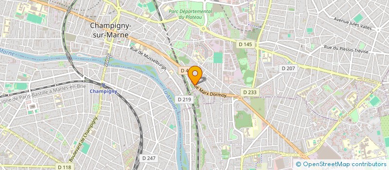 localisation de l'entreprise MUSEE DE LA RESISTANCE NATIONALE  CHAMPIGNY-SUR-MARNE