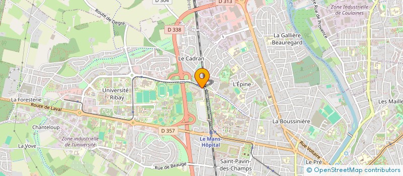 localisation de l'entreprise MUSEE DES SAPEURS-POMPIERS DE LA SARTHE  LE MANS