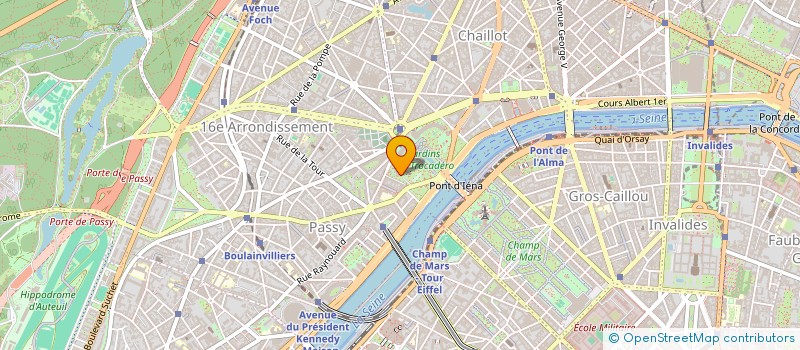 localisation de l'entreprise MUSEE NATIONAL DE LA MARINE à PARIS 16