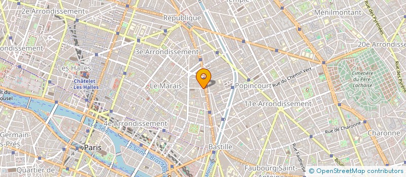localisation de l'entreprise MUSEE TRANSITOIRE à PARIS