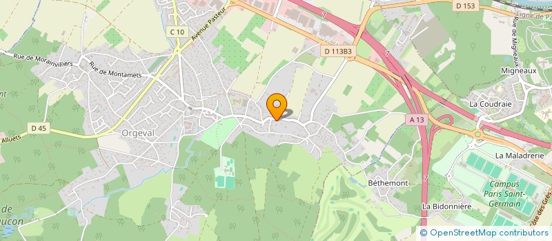 localisation de l'entreprise MUSEHALL  ORGEVAL