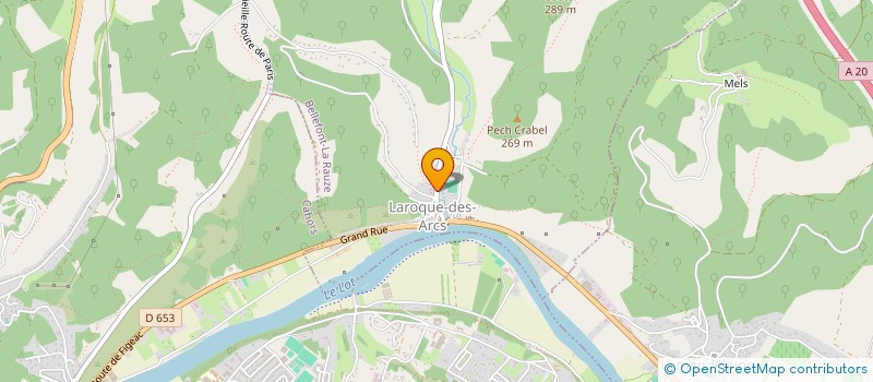 localisation de l'entreprise MUSES ET MAGNOLIA  BELLEFONT-LA RAUZE