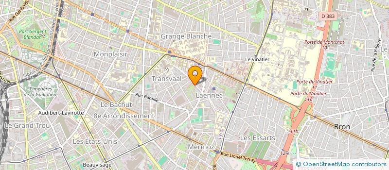 localisation de l'entreprise MUSETTE CLUB DU 8 EMME  LYON