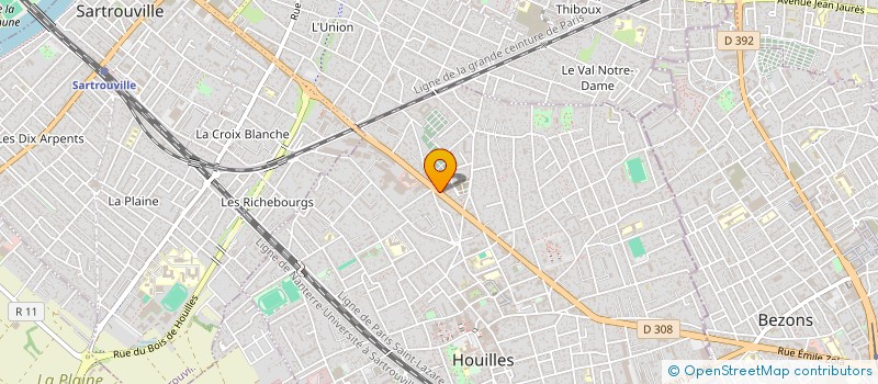 localisation de l'entreprise MUSEUM MUSIC  HOUILLES