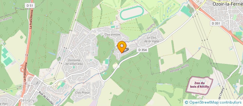 localisation de l'entreprise MUSHUS  FEROLLES-ATTILLY