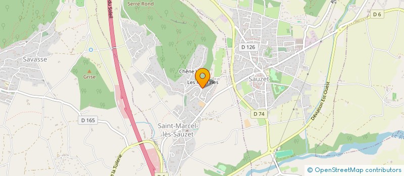 localisation de l'entreprise MUSIC 4 ALL  SAINT-MARCEL-LES-SAUZET