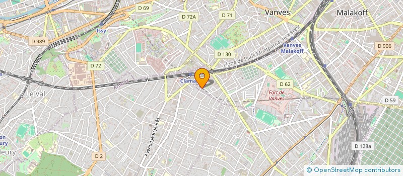 localisation de l'entreprise MUSIC +  MALAKOFF