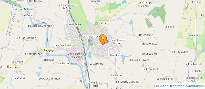 localisation de l'entreprise MUSIC'A MONTREUIL  MONTREUIL-SUR-ILLE