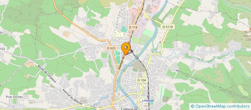 localisation de l'entreprise MUSIC'ALIM  LIMOUX